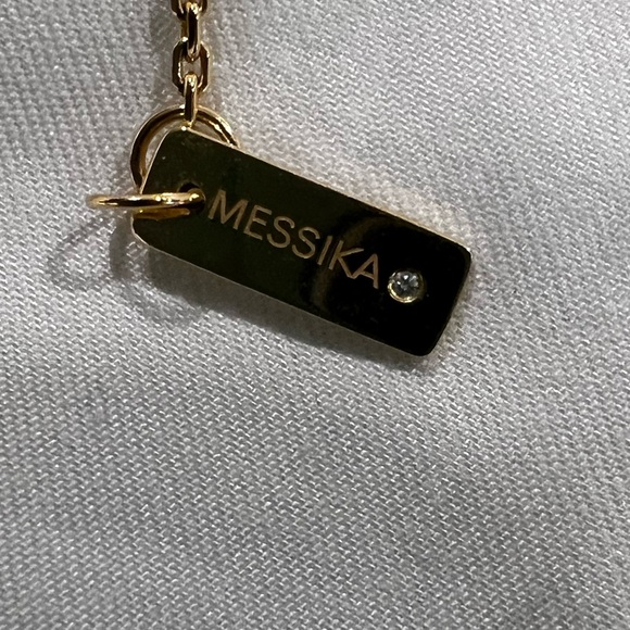 Brand New Messika Move Uno Pave Diamond Cage Necklace in Yellow Gold - Picture 4 of 8